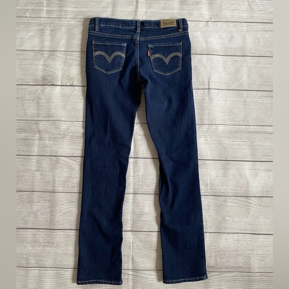 Levi's Girls’ Dark Blue Skinny Jeans Timeless Style - Picture 2 of 5